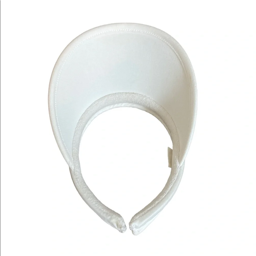 Sun Visor Hat Easy Slip On Protection Coastal Beach Versatile Activewear White